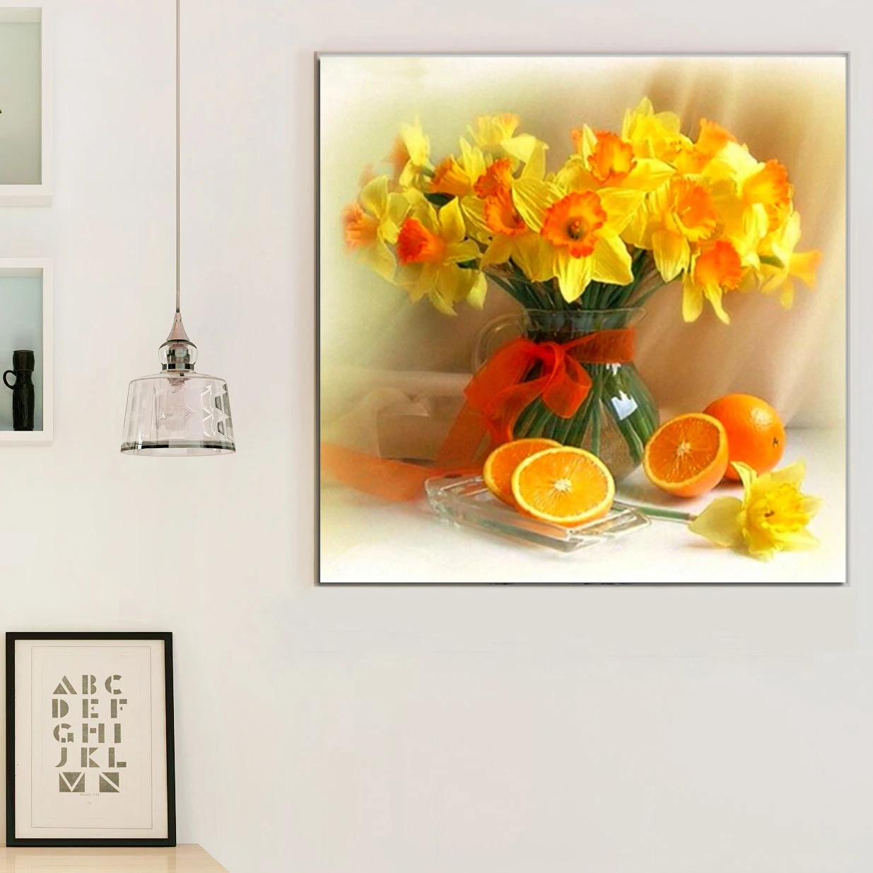 5D алмазная картина вышивка нарциссы полная круглая Алмазная мозаика распродажа