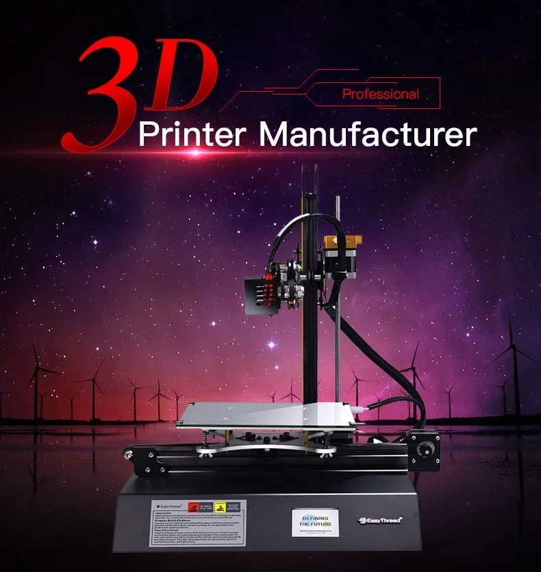 Складной 3D принтер Easythreed Mars Классический полностью металлический каркас с