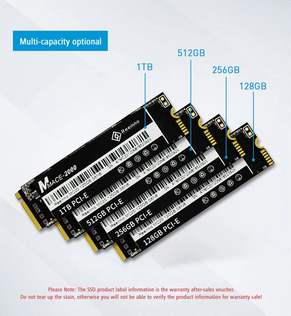 Reeinno SSD M2 240 ГБ 128 Гб PCIe NVMe 2280 HD 3D NAND Суперскоростной твердотельный накопитель для