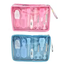 9 шт. детский набор для стрижки ногтей, набор для ухода за новорожденными, набор для ежедневного ухода, термометр, гребень для волос, набор медицинских аксессуаров