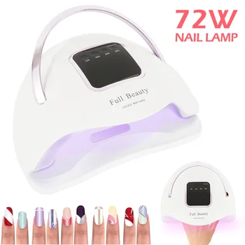 

72W 36 LED Dryer Nail Lamp STAR 2 Portable Nail Dryer LCD Display UV LED Lamp for Curing Gel Polish Auto Sensing Lamp For Nails