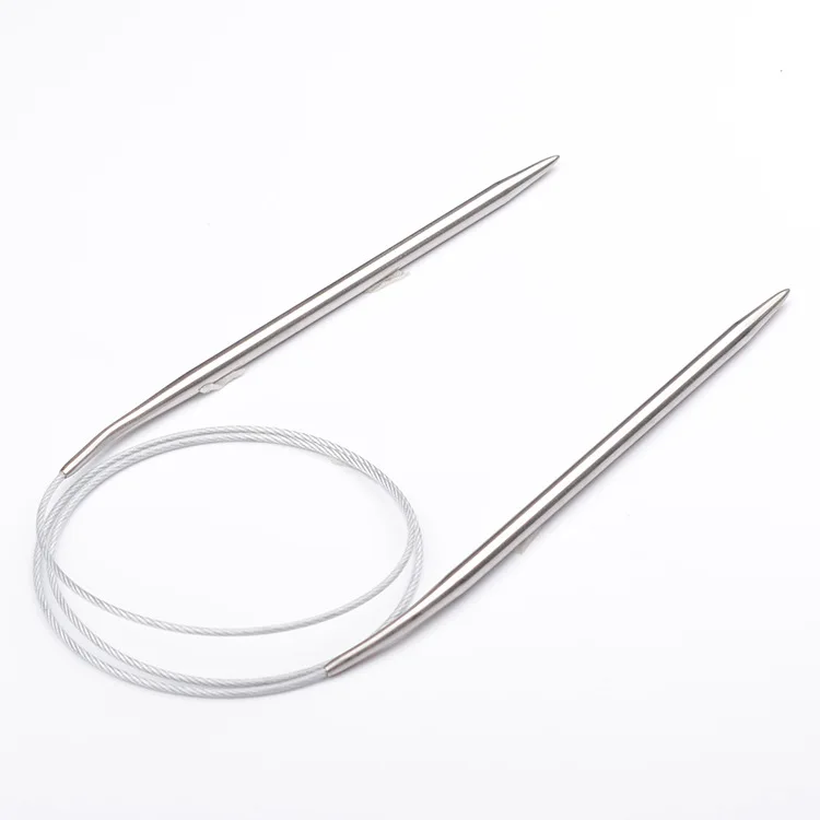 Juego De Agujas De Tejer Circular De Aluminio, 10 Par, Juego De