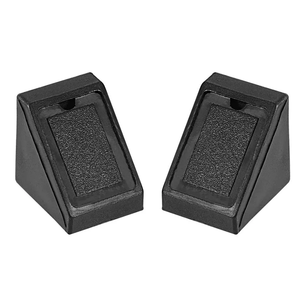 

50 100 Pcs 20x20 Series Plastic Corner Braces, Shelf Cabinet Door 90 Degree 2 Holes Angle Brackets Black White with Cover Cap