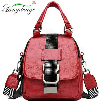 

Lanyibaige Casual PU Women Leather Backpack Female Shoulder Bags For Women 2020 Travel Backpack School Bags For Teenage Girls