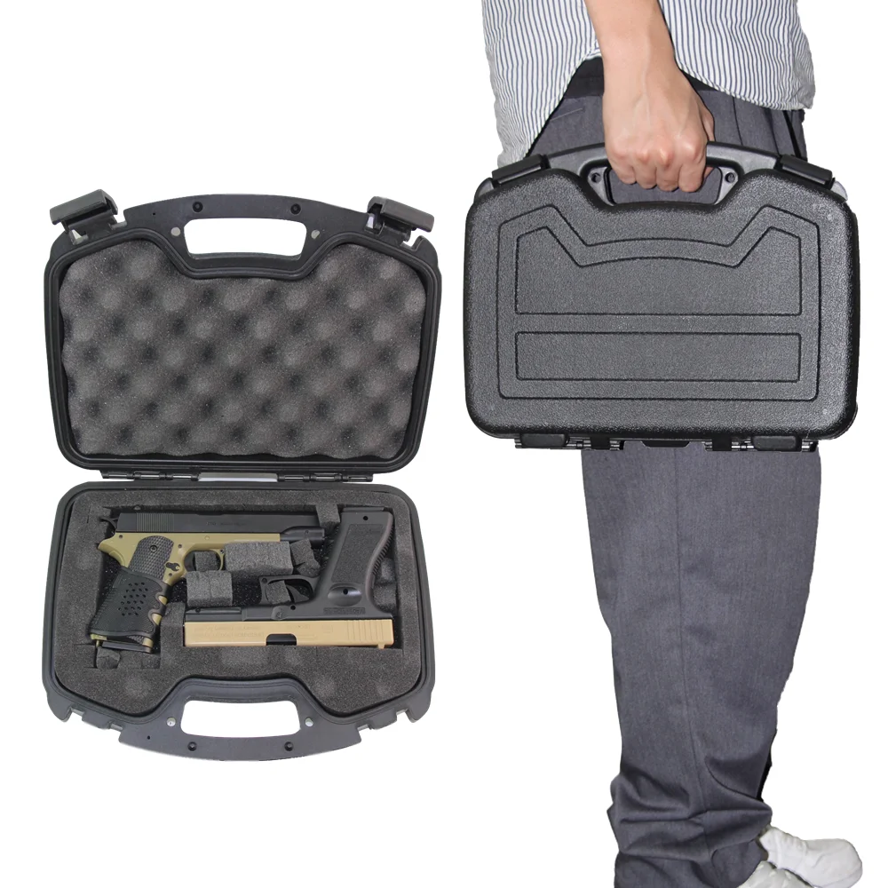 Mallette De Transport GLOCK Rembourrée – Pour Chasse, Plastique Noir, Neuve