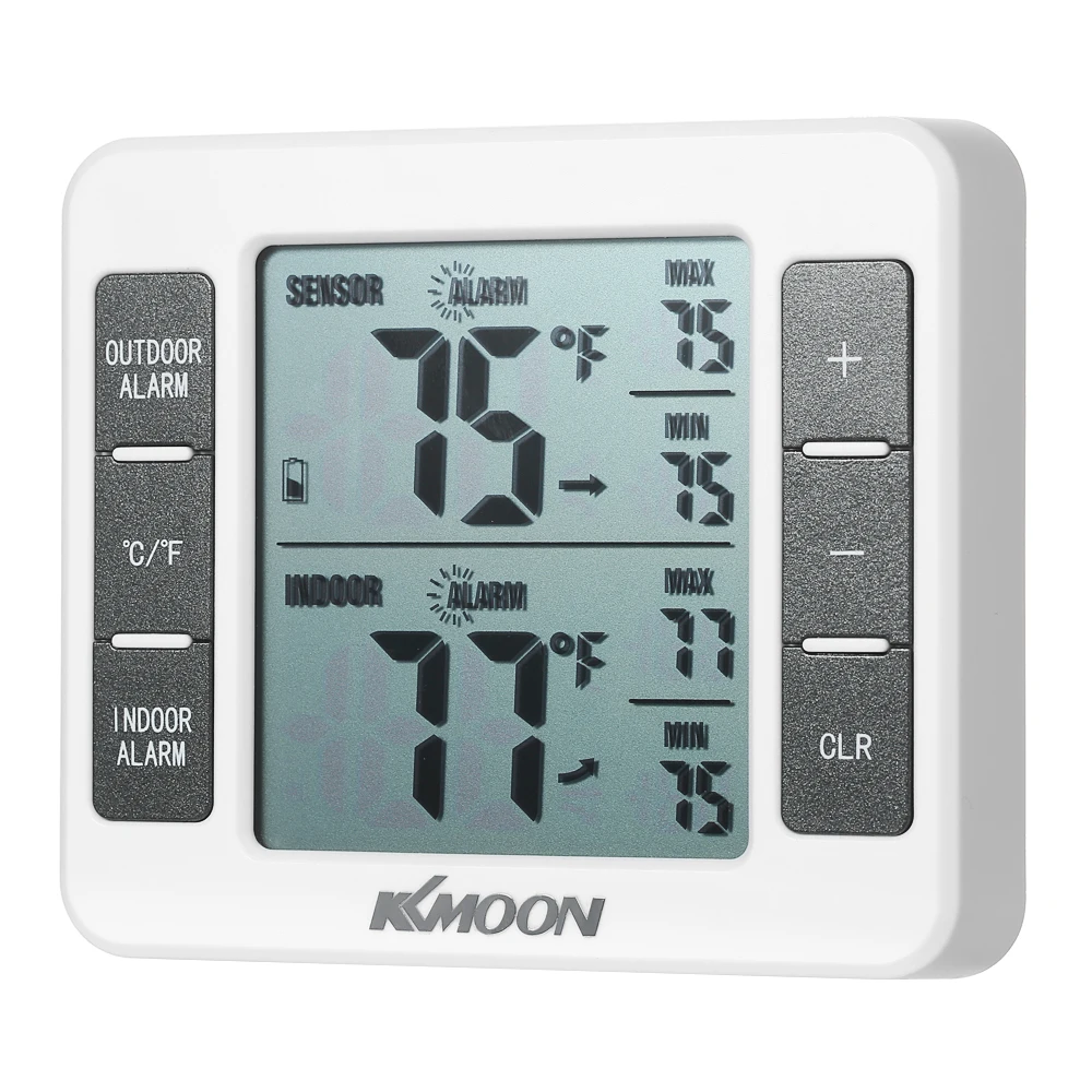 KKmoon мини lcd Цифровой термометр измеритель температуры 0℃~ 50℃ с измерением ℃/℉ максимальное минимальное значение дисплея