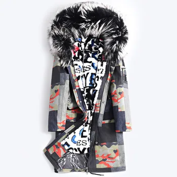 

Rex Rabbit Coat Korean Fox Collar Winter Jacket Men Real Fur Parka Streetwear Casaco 3677 YY1151