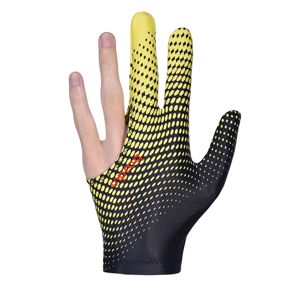 Elastic 3 Fingers Gloves for Billiard Shooters Carom Pool Snooker Cue Sport