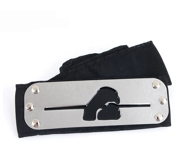 Anime Headband Leaf Village Logo Konoha Cosplay Costume Accessories black