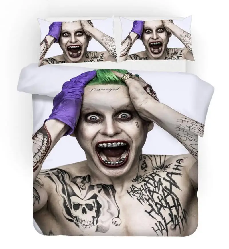 

Joker 3d Bedding Set Duvet Covers Pillowcases Clown Children Room Decor Comforter Bedding Sets Bedclothes Bed Linen