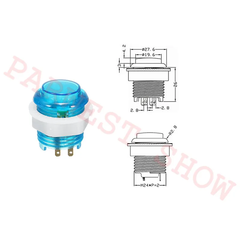 2 игрока DIY игровой автомат комплект Pandora box 9D 2222 в 1 игровая доска+ 5Pin джойстик 12 В светодиодная кнопка для игровой консоли