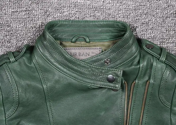 High Quality Geniune Leather Jacket Sheepskin Leather Jackets For Women Motocycle Spring Autumn Coat Jaqueta de couro 1680 MF119