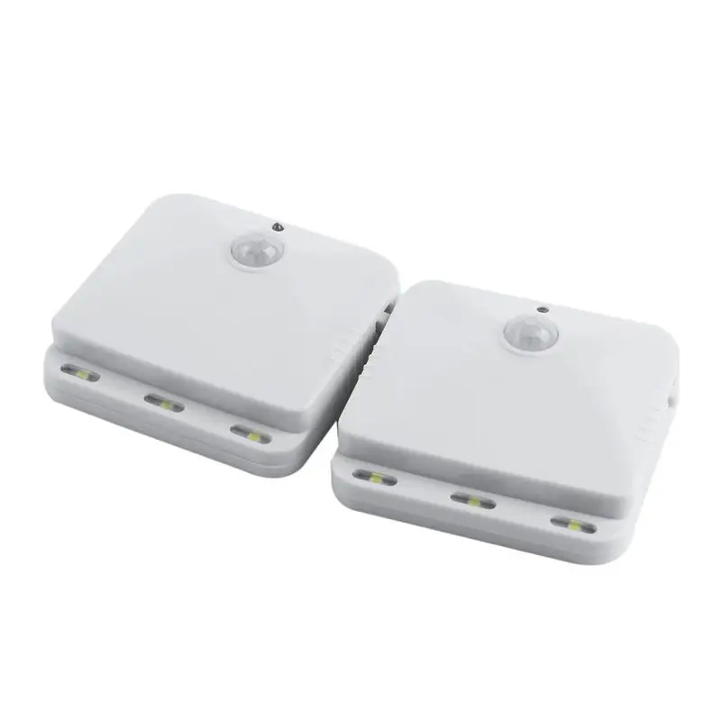 

2 PCS/SET Small Size Indoor Sensor Brite Motion Activated LED Lights,White