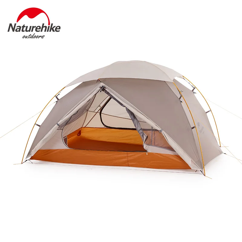 NatureHike 2 Человек Палатка поставляется с наземным листом ветрозащитный трос палатка колья дождь муха Внутренняя сетка алюминиевый сплав стержень