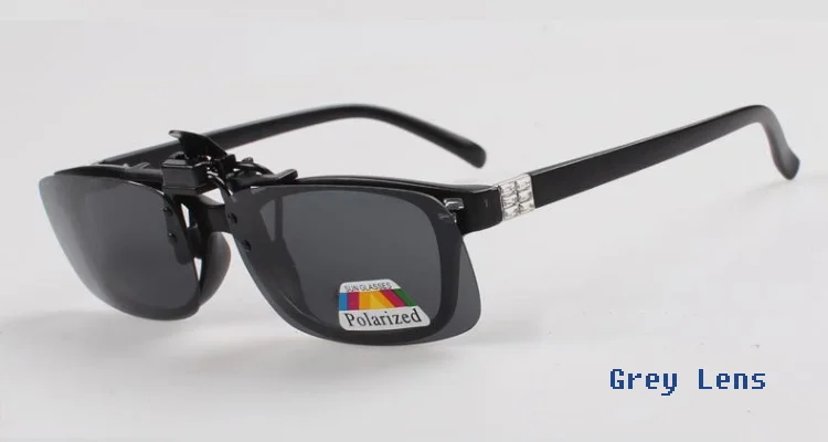 Высококачественные поляризованные солнцезащитные очки es Clip on Dark Vision Lens glass es Flip для ночного вождения стекло черное легкое анти-UVA объектив 030-001