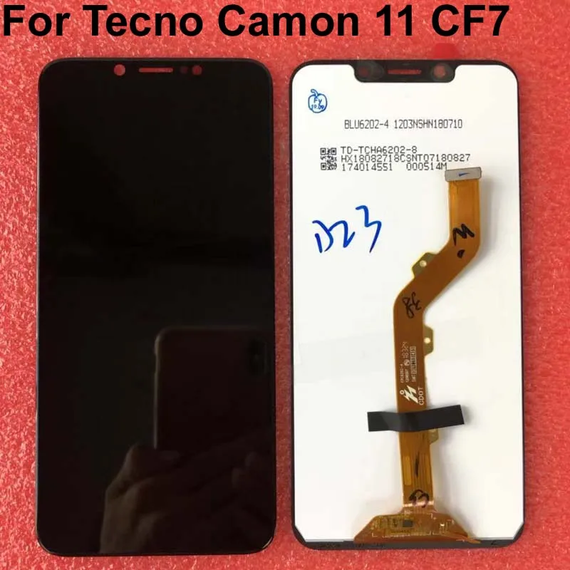 

6.2''Full Lcd for Tecno Camon 11 CF7 LCD Display Touch Screen Digitizer Panel Assembly for Tecno Camon 11 CF7 Screen Repair Part