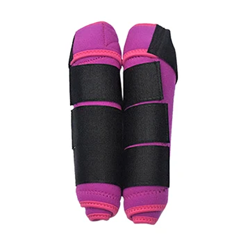 

1 Pair Protective Gear Horse Leg Guards Sports Magic Sticker High Elastic Cloth Washable Outdoor Adjustable Training Equestrian
