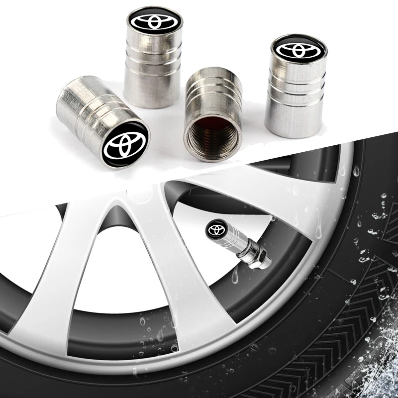 4 шт. новые металлические аксессуары для защиты автомобильных клапанов Toyota C-hr Prado