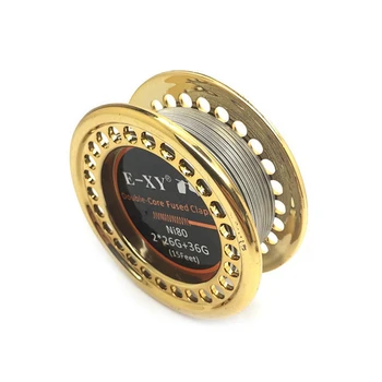 

Hot XD-Ni80 3 Cores Fused Clapton High Density Coils Premade Coil For Electronic Cigarette Atomizer 5M/Roll Diy Heating Wire