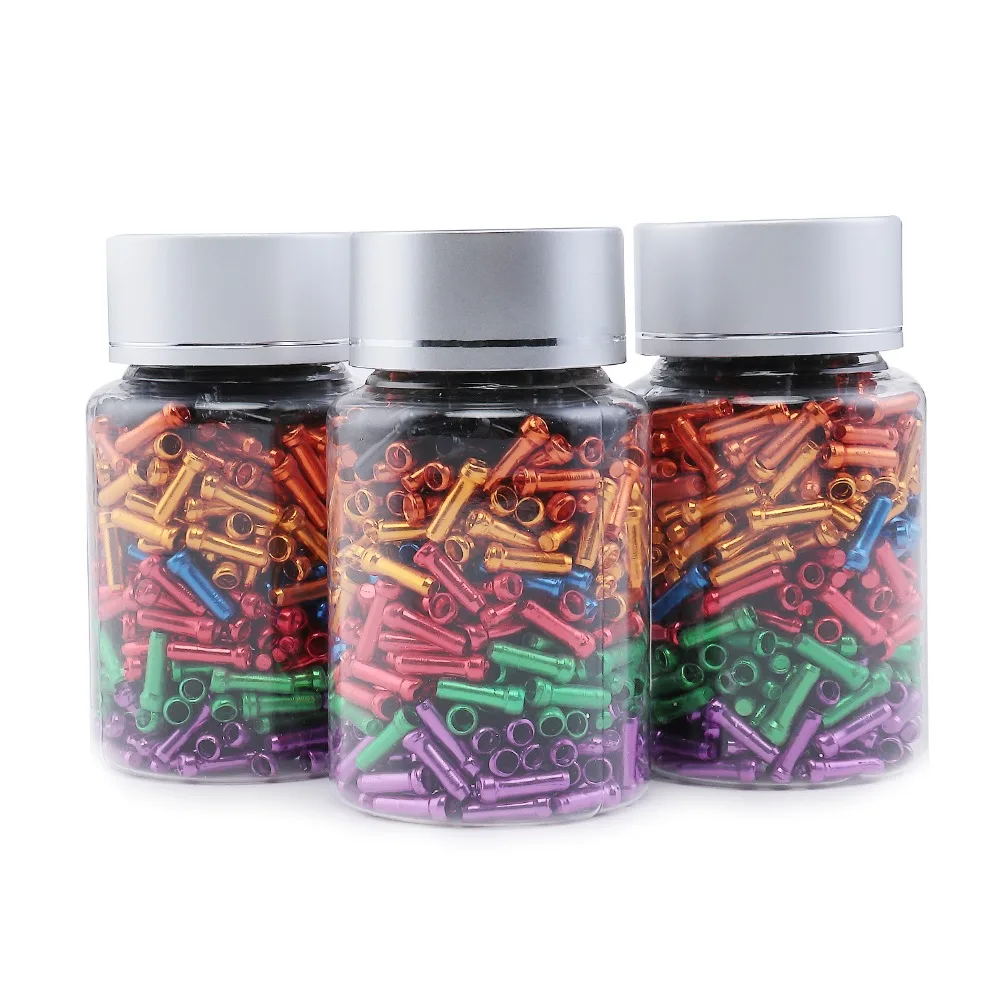 50pcs Bicycle Brake Inner Cable End Caps Bike Alloy Brake Shifter Inner Cable Tips Wire End Cap Fits Bike Accessories