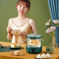110V 220V 1.5L Household Electric Stew Pot Split Multi-Function Stewing Soup Bird's Nest Pot Electric Skillet Glass Health Pot 2