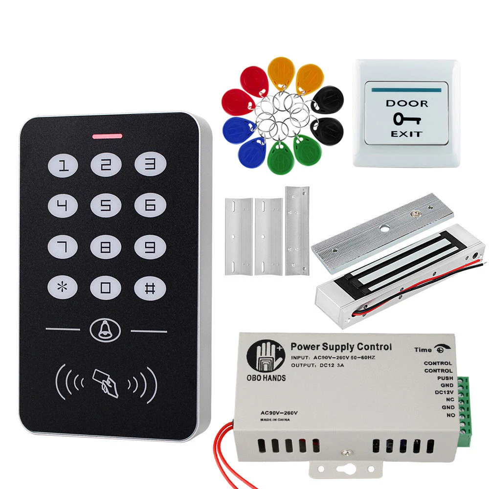 Комплект системы контроля доступа RFID комплект стеклянных дверей с рамкой и