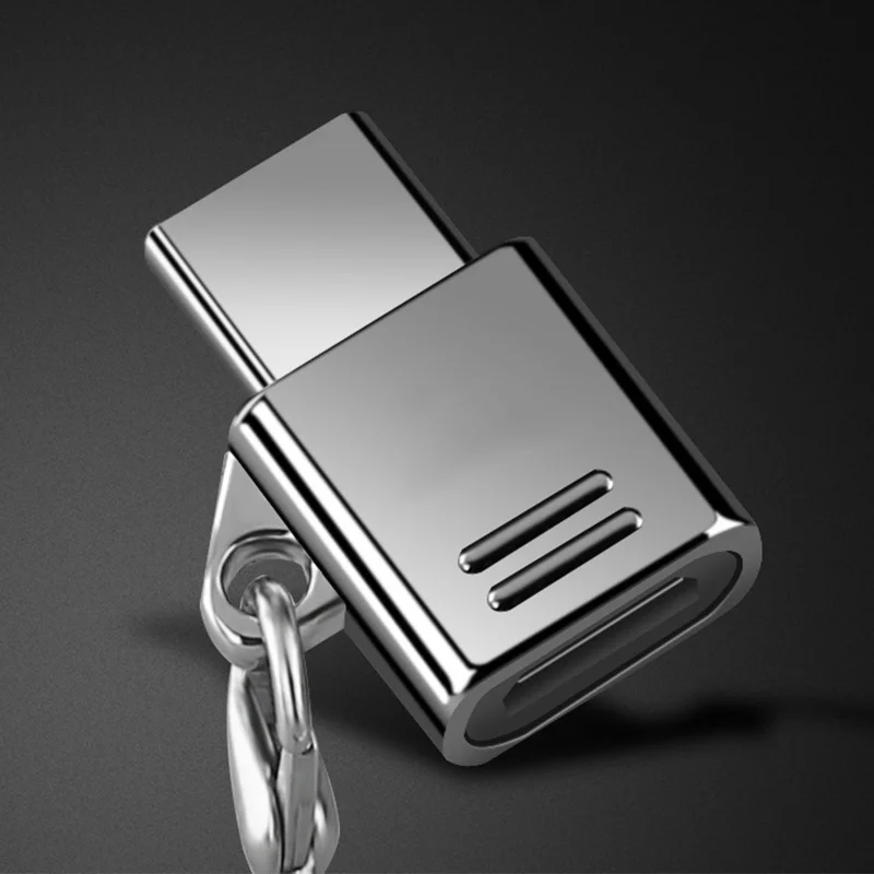 Тип C адаптер Micro USB для USB-C конвертер с брелоком для samsung htc MacBook PUO88
