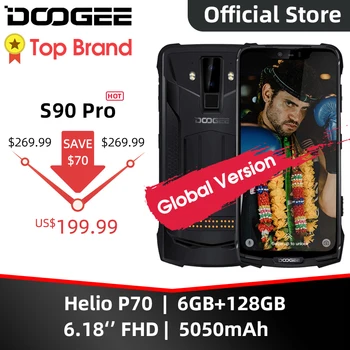 Перейти на Алиэкспресс и купить IP68 DOOGEE S90 Pro модульный прочный мобильный телефон Helio P70 Octa Core 6 ГБ 128 ГБ 6,18 дюймов дисплей 12V2A 5050 мАч 16MP + 8MP Android 9