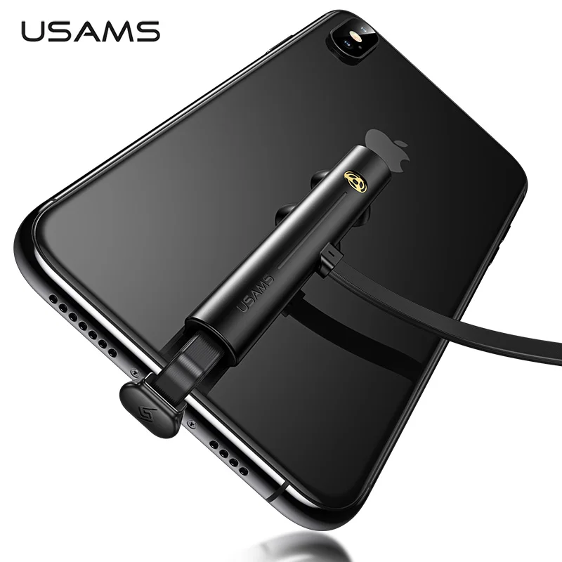 USAMS, зарядное устройство, USB кабель для iPhone, samsung, быстрое зарядное устройство, шнур для передачи данных, игровая линия для huawei, XiaoMi, с присоской