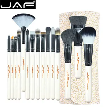 

JAF 15PCS/SET Portable Cosmetic Makeup Brushes Set Blusher Eyeshadow Powder Foundation Lip Makeup Cosmetic Brush Kit new