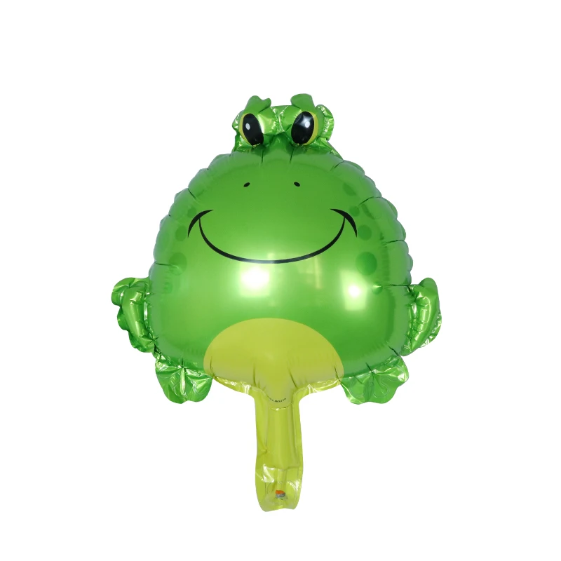 Frog 10 шт. мини-знак зодиака Овен Тигр Лев бабочка фольги Воздушные шары День рождения украшения детские игрушки для младенцев душ животные шарики для вечеринки - Цвет: Frog