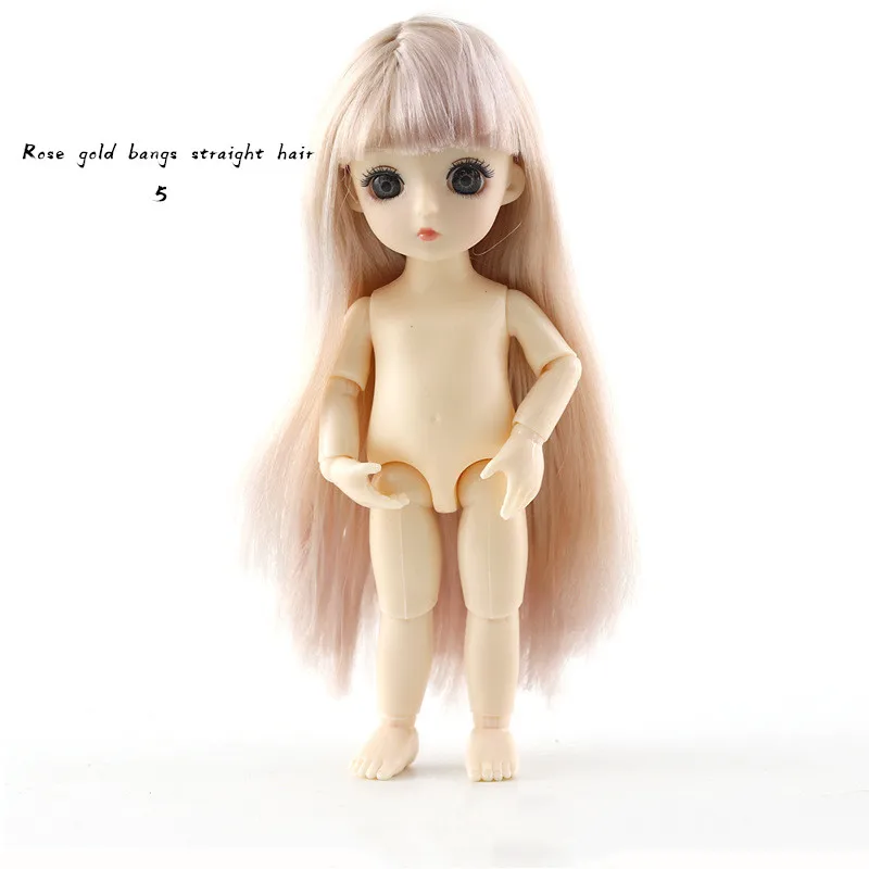 Фарфоровая мышечная Кукла Барби 3D истинный глаз Красота 16 см DJD Изменить макияж Кукла тело Burberry кукла девочка как игрушка подарок - Цвет: 5