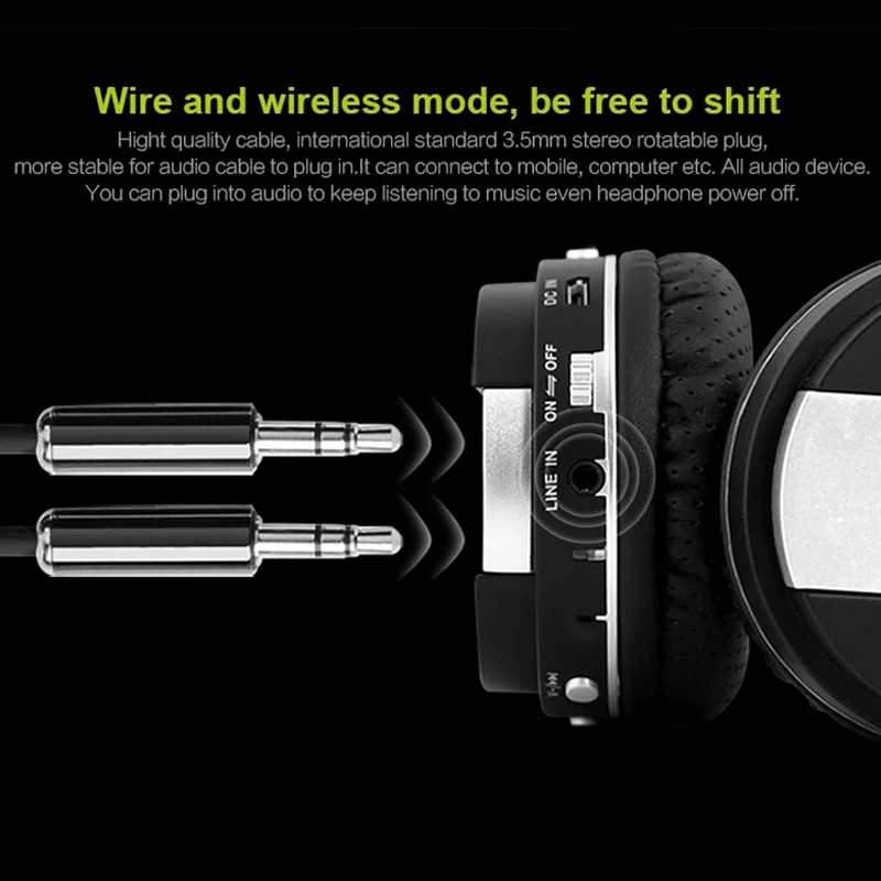 ZEALOT B17 HIFI Stereo Earphones Bluetooth Headphone Music Headsetand FM Radio with Mic for Mobile Xiaomi Iphone Sumsamg Tablet