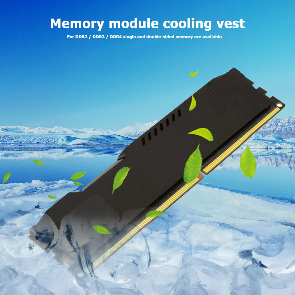 1 комплект теплоотвод ОЗУ радиатор охлаждающий Радиатор Охладитель Для DDR2 DDR3 DDR4