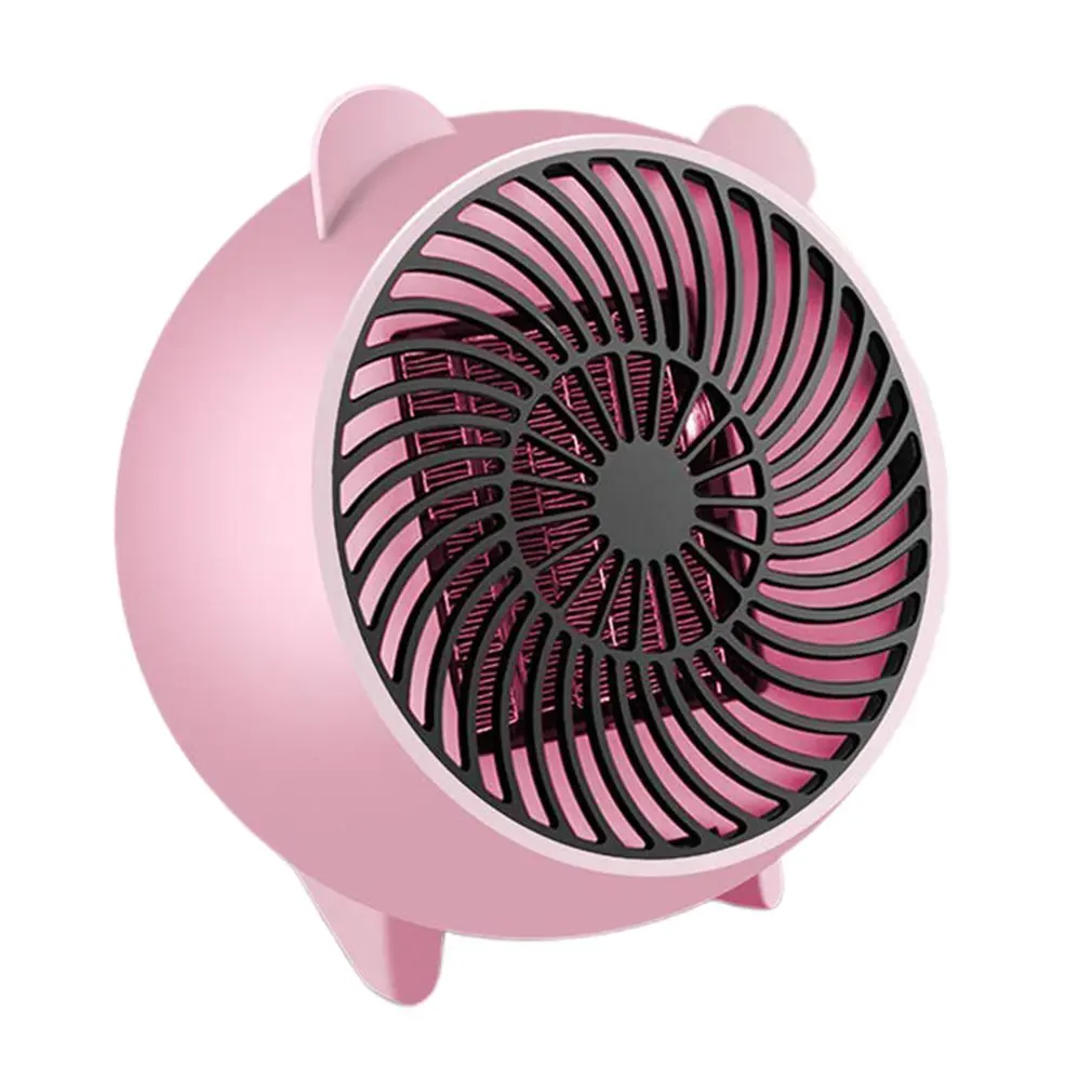 pink Обогреватель для помещений, тепловентилятор, мини-обогреватель, портативные электрические обогреватели, вентилятор с керамическим нагревательным элементом PTC для офиса и дома - Цвет: pink