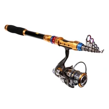 Удочка и спиннинг левая/правая ручная катушка дорожные комбо+ чехол для рыболовной сумки