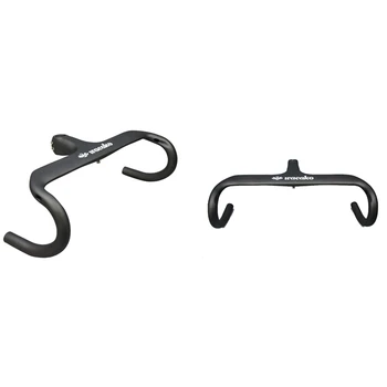 

Wacako T800 Carbon Fibre Integrated Road Bicycle Handlebar Cycling Bike Parts Road Handlebars with Stem 28.6mm