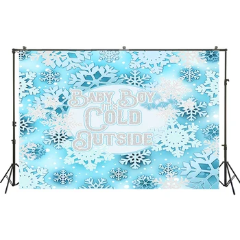 

HUAYI Photography Backdrop Birthday Party Desserts Table Decor Photo Booth Background Frozen Kingdom Baby Shower BackdropW-3625