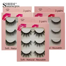 Грязные 3 пары 3d норковые ресницы наращивание ресниц полная полоса ресницы накладные ресницы естественные длинные норковые ресницы «maquiagem» faux cils