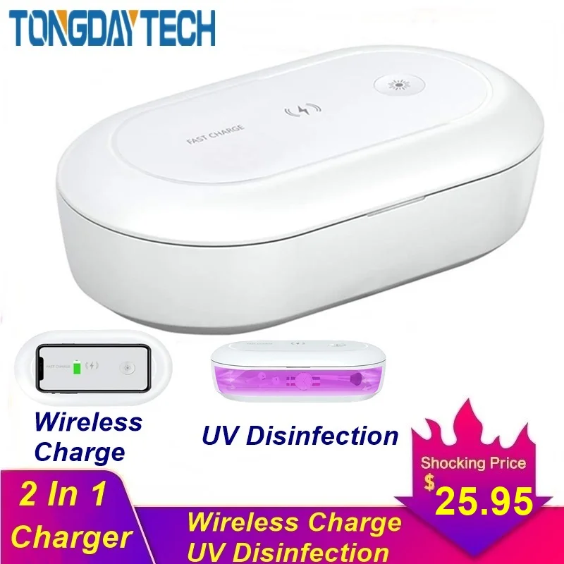 Устройство для быстрой беспроводной зарядки Tongdaytech 2 в 1 Iphone 11 Pro Max XS XR устройство