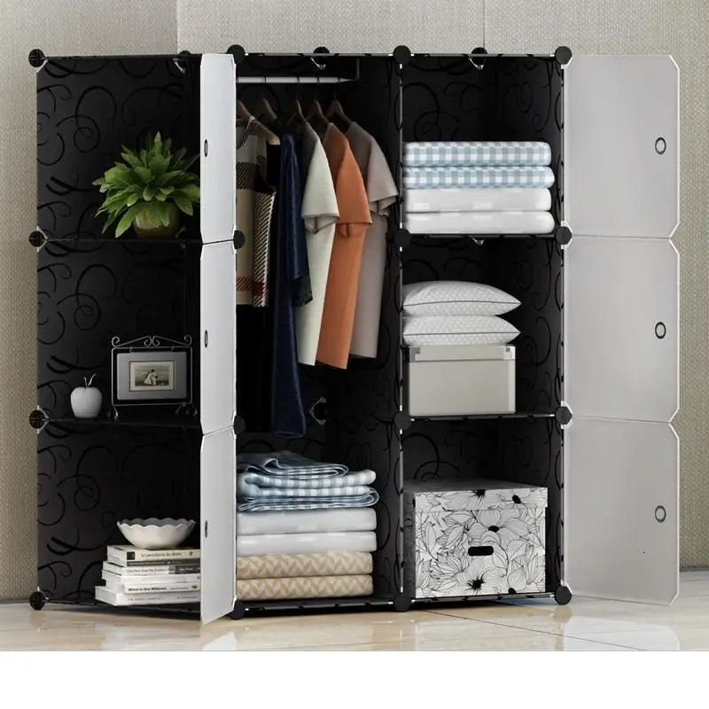 Armoire Rangement Szafa Armario Ropa Armadio Guardaroba Mobilya Mueble De Dormitorio Bedroom Furniture Closet Cabinet Wardrobe - Цвет: Version D