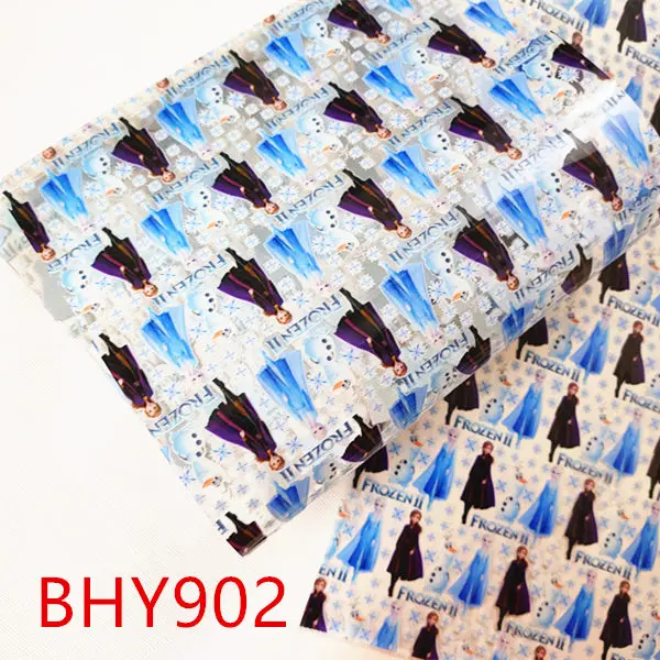 BHY902 A4 20*33 см принцесса персонаж мультфильма прозрачный принт ПВХ ткань для DIY аксессуары BHY902 - Цвет: BHY902