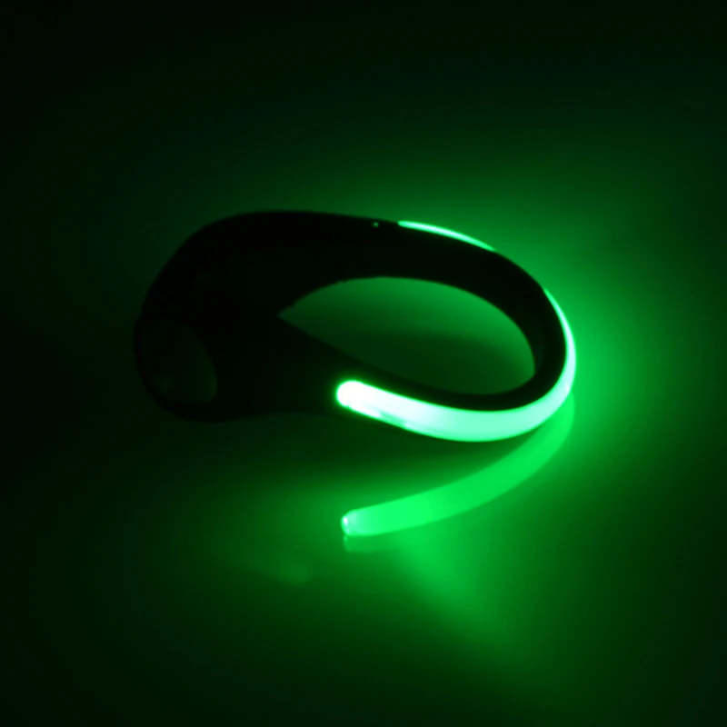 USB LED Lauflicht Runner Schuhe Lampe Turnschuhe Clip Armband