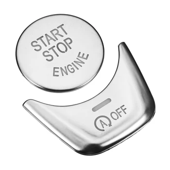 

2pcs Car Styling Start Stop Engine Push Off Button Key Trim Sticker Cover For 5 Series G30 2017 2018