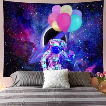 

8 Styles Astronaut Pattern Tapestry Bohemian Space Wall Hanging Galaxy Bedspread Brushed Tapestry Home Decor New