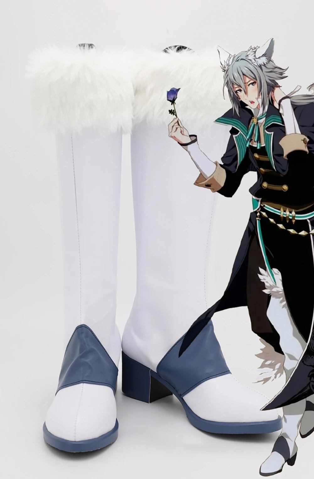 

Yotsuba Tamaki Shoes Cosplay idolish7 Tamaki Yotsuba Cosplay Boots White Shoes Custom Made Any Size