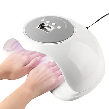 

72W Nail Shop Dedicated Phototherapy Machine Quick-Drying LED Sun Lamp Professional High-Power Two-Handed Nail Lamp US Plug