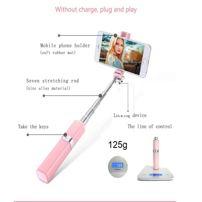 AAAE топ-селфи палка, портативные селфи палки с Bluetooth беспроводной держатель телефона для iPhone 4-8 и Android(4.2.2 выше системы