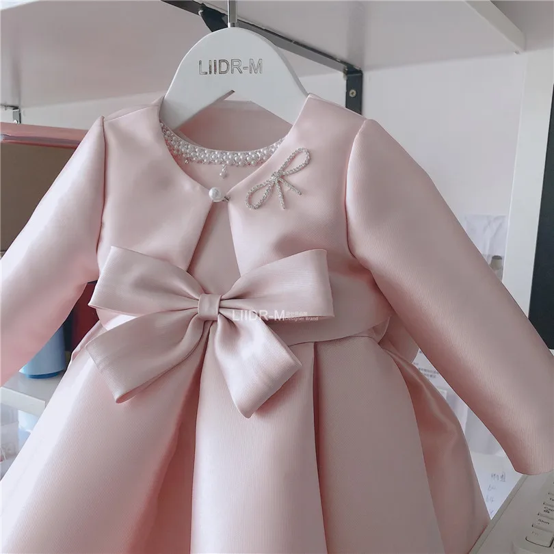 Girls Ball Gowns Princess Girls Dress Party Wedding Tulle Puffy Pearl 1st Birthday Party Baby Baptism Christening Dress girls dress,princess costume
