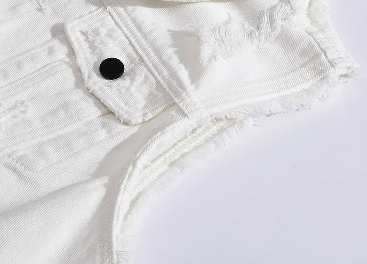 Dongdaemun Spring Clothing New Style Korean-style Versatile Slim Fit Vest White Short Slimming Denim Waistcoat Coat Men's